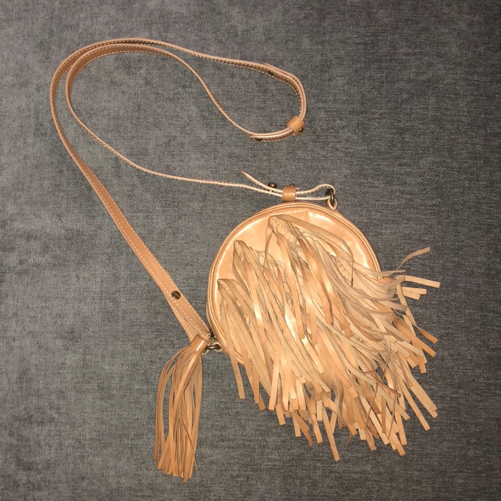 Cynthia Rowley leather fringe cross-body